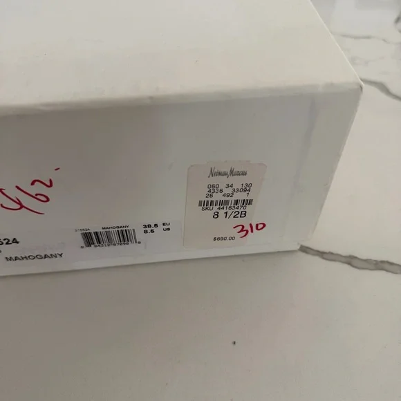 Celine Brown Leather Studded Platform Wedge Sandals - Picture 5 of 5